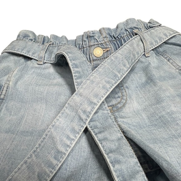 NWOT ABERCROMBIE KIDS High-Rise Paper Bag Waist Light Denim Shorts Size 11/12 - Picture 8 of 16